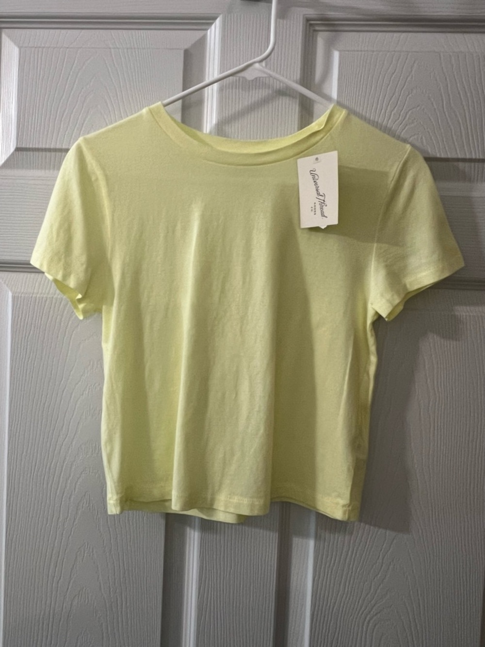 Set of (2) Short Sleeve Tees Mint Green & Butter Yellow NWT - Picture 4 of 4